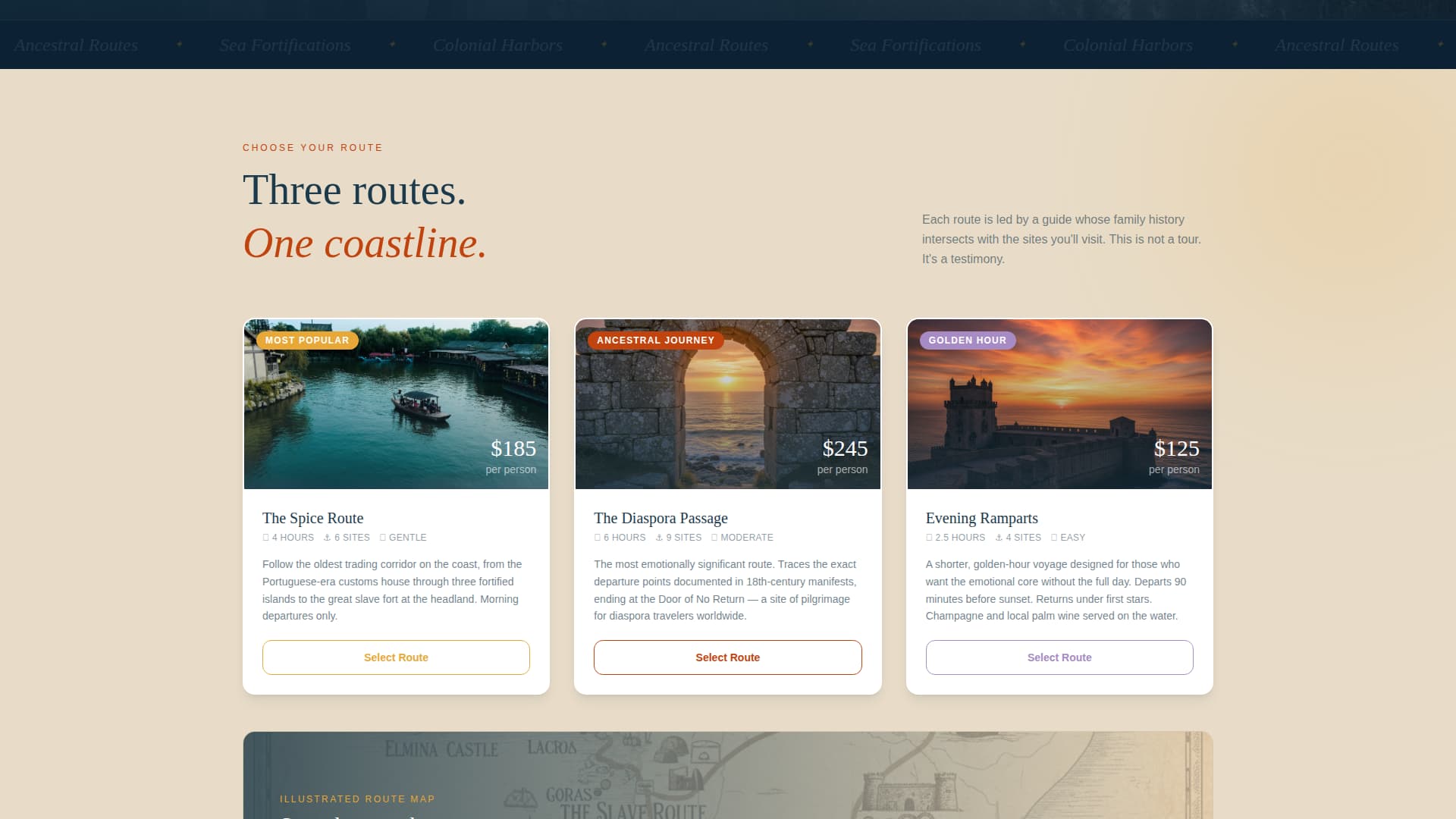 Passage - Immersive Heritage Landing Page Template