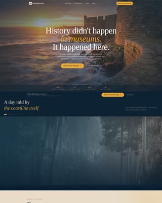 Passage - Immersive Heritage Landing Page Template