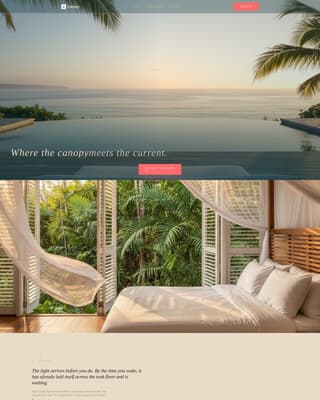 Eco Lodge & Nature Resort Gallery Walk Website Template