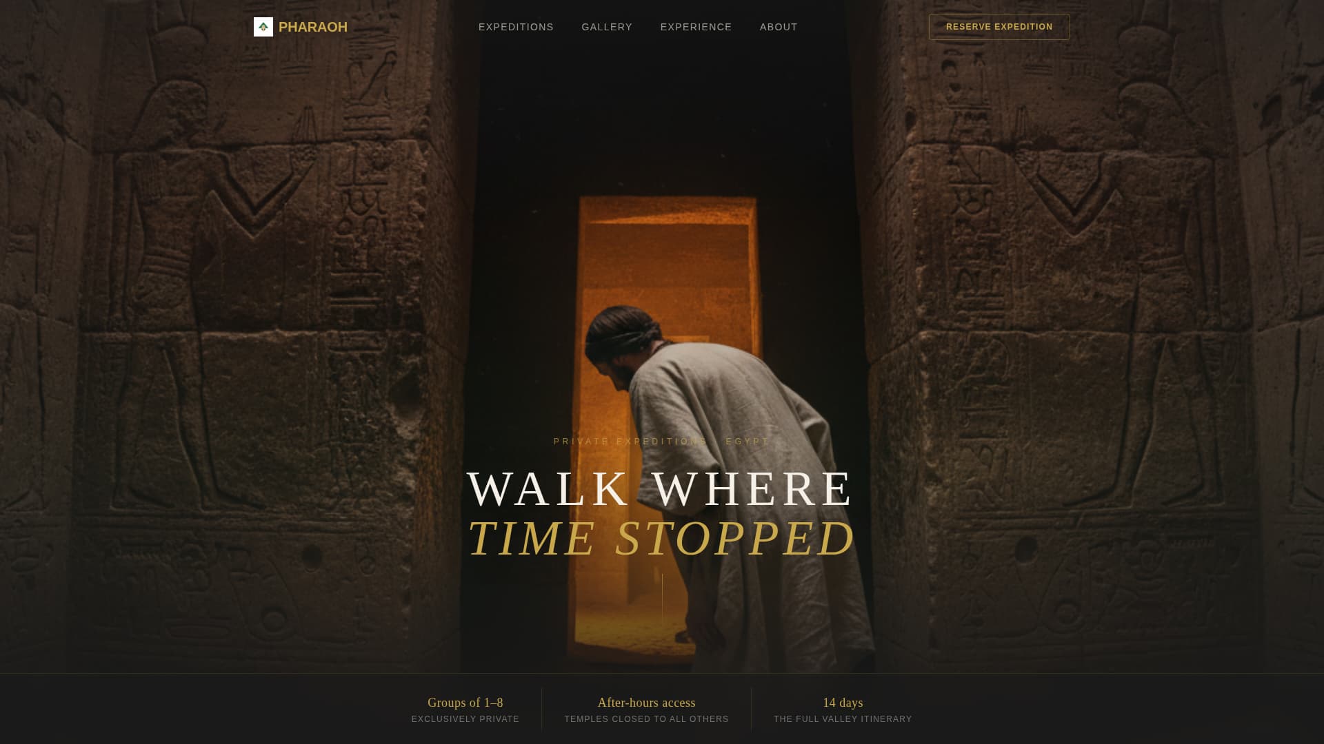 Egypt - Modern Adventure Landing Page Template