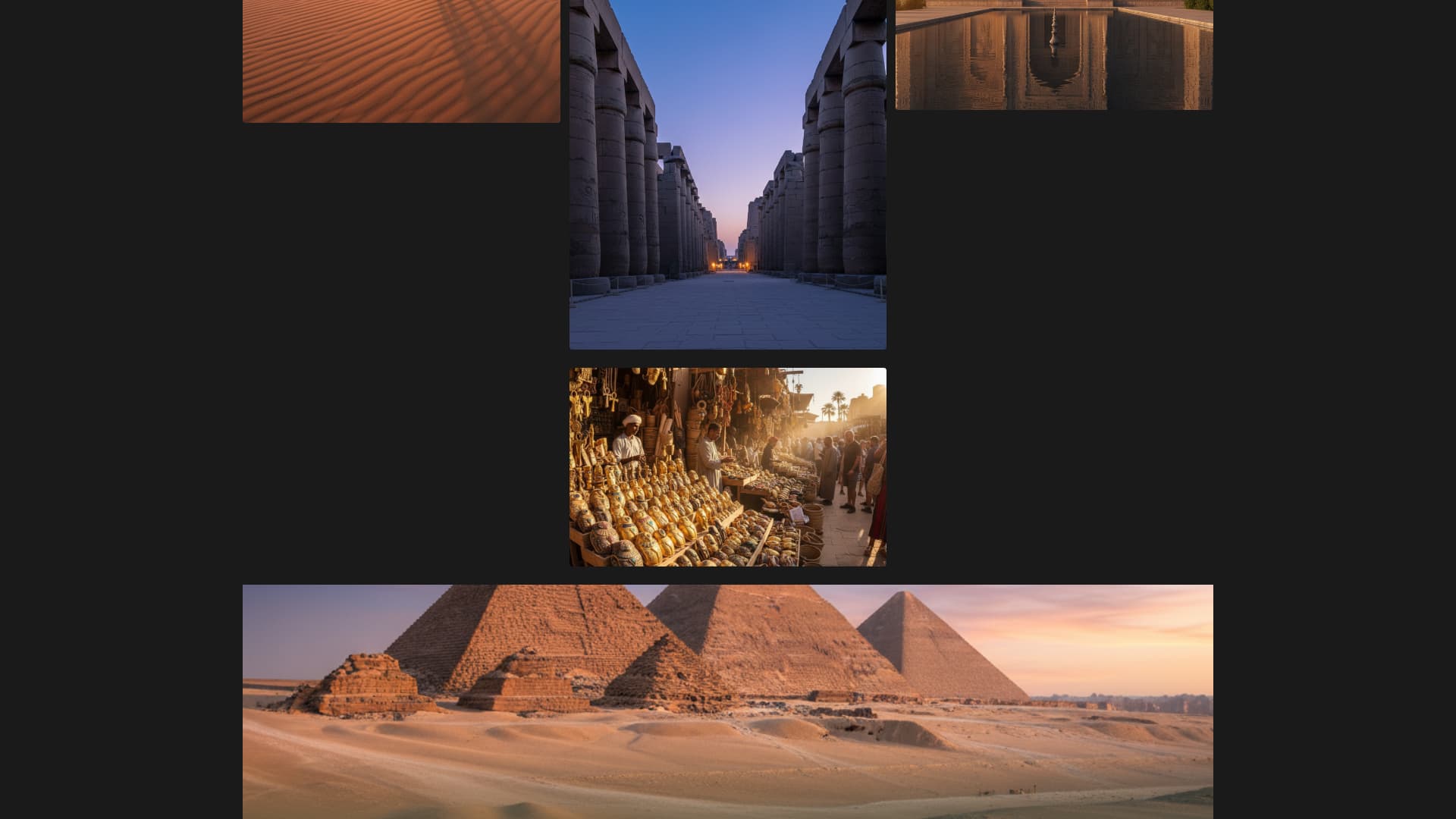 Egypt - Modern Adventure Landing Page Template