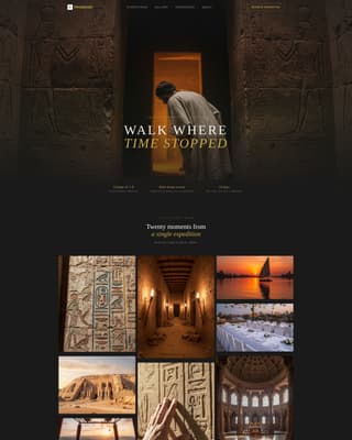 Egypt - Modern Adventure Landing Page Template