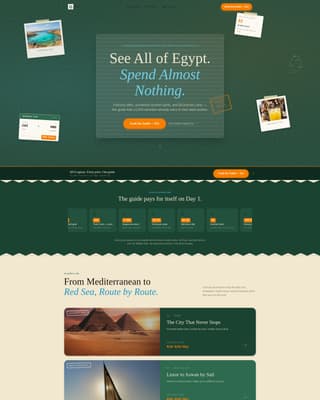 Drift - Wanderlust Budget Landing Page Template