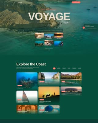 Voyage - Romantic Honeymoon Landing Page Template