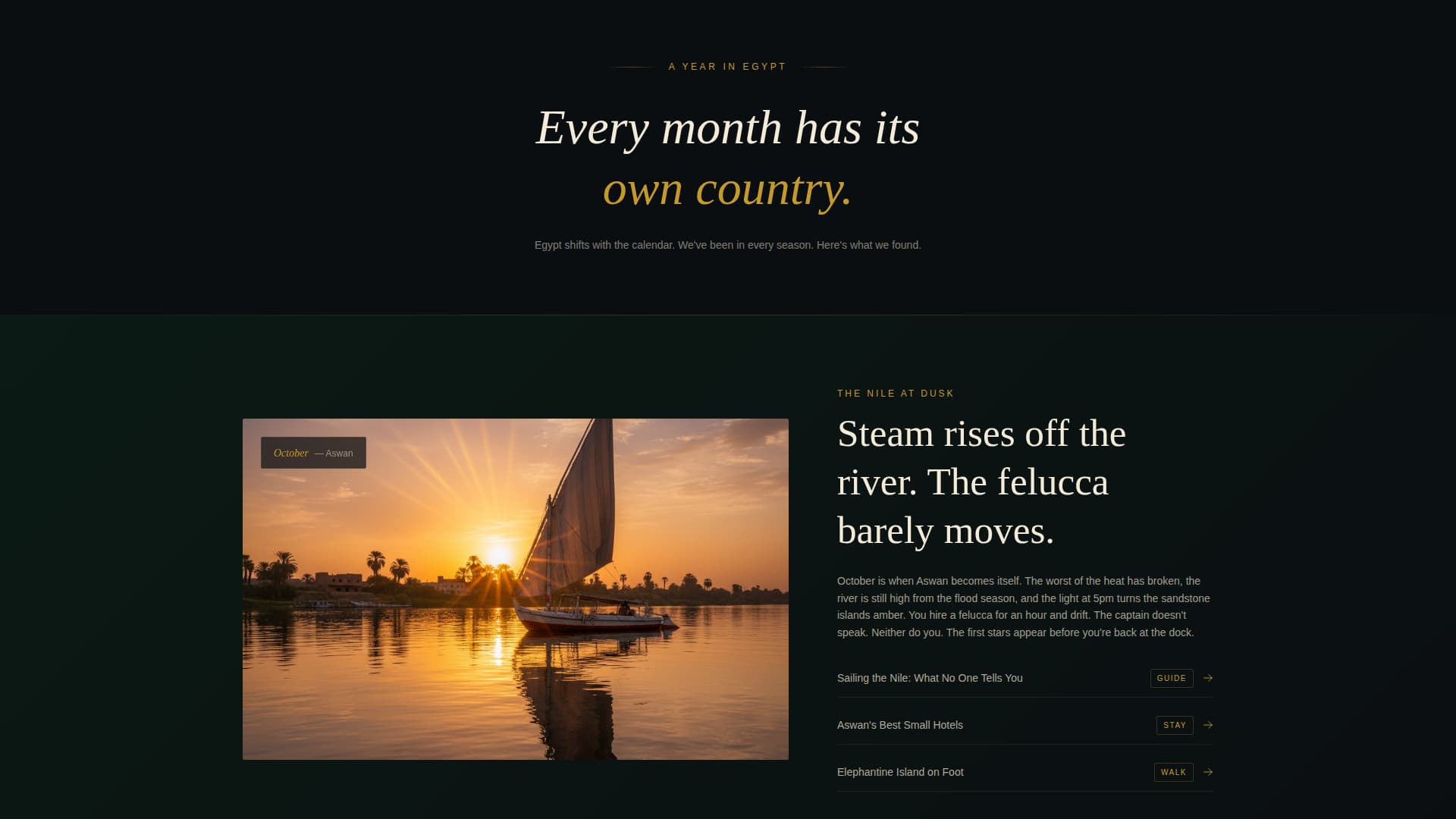 Papyrus - Immersive Egypt Landing Page Template