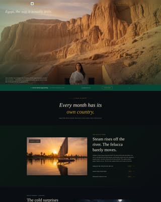 Papyrus - Immersive Egypt Landing Page Template
