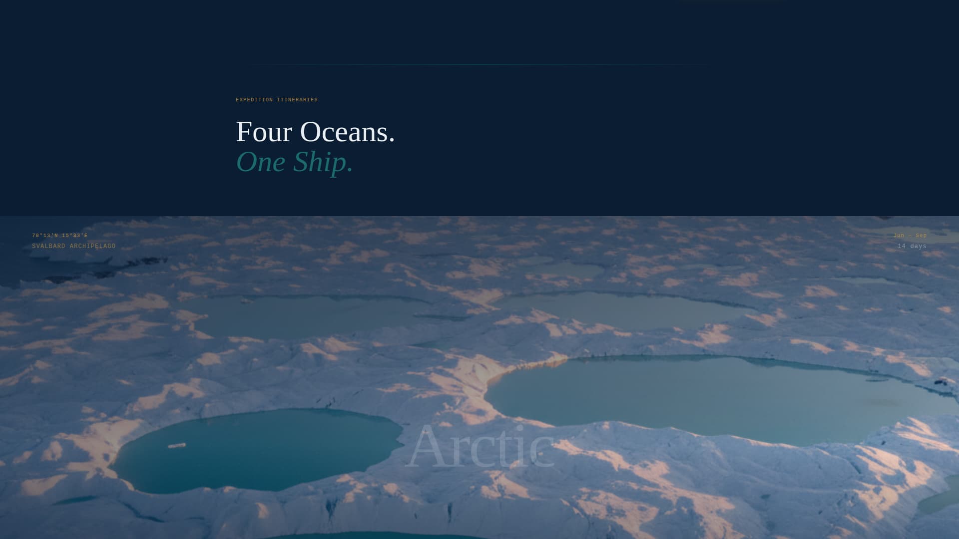 Voyage - Cinematic Expedition Landing Page Template