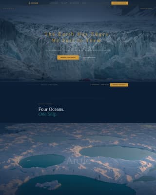 Voyage - Cinematic Expedition Landing Page Template