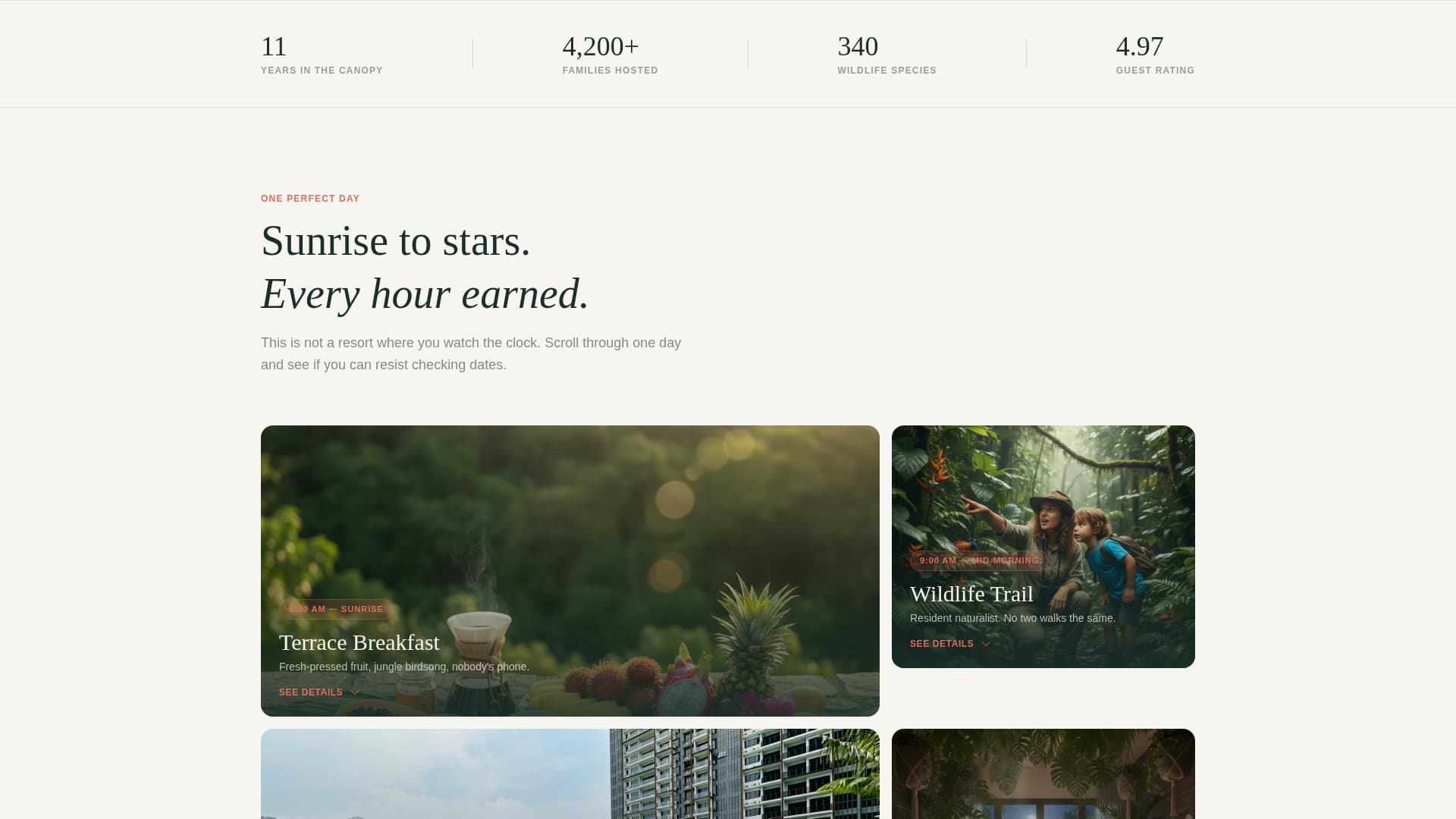 Getaway - Immersive Family Landing Page Template