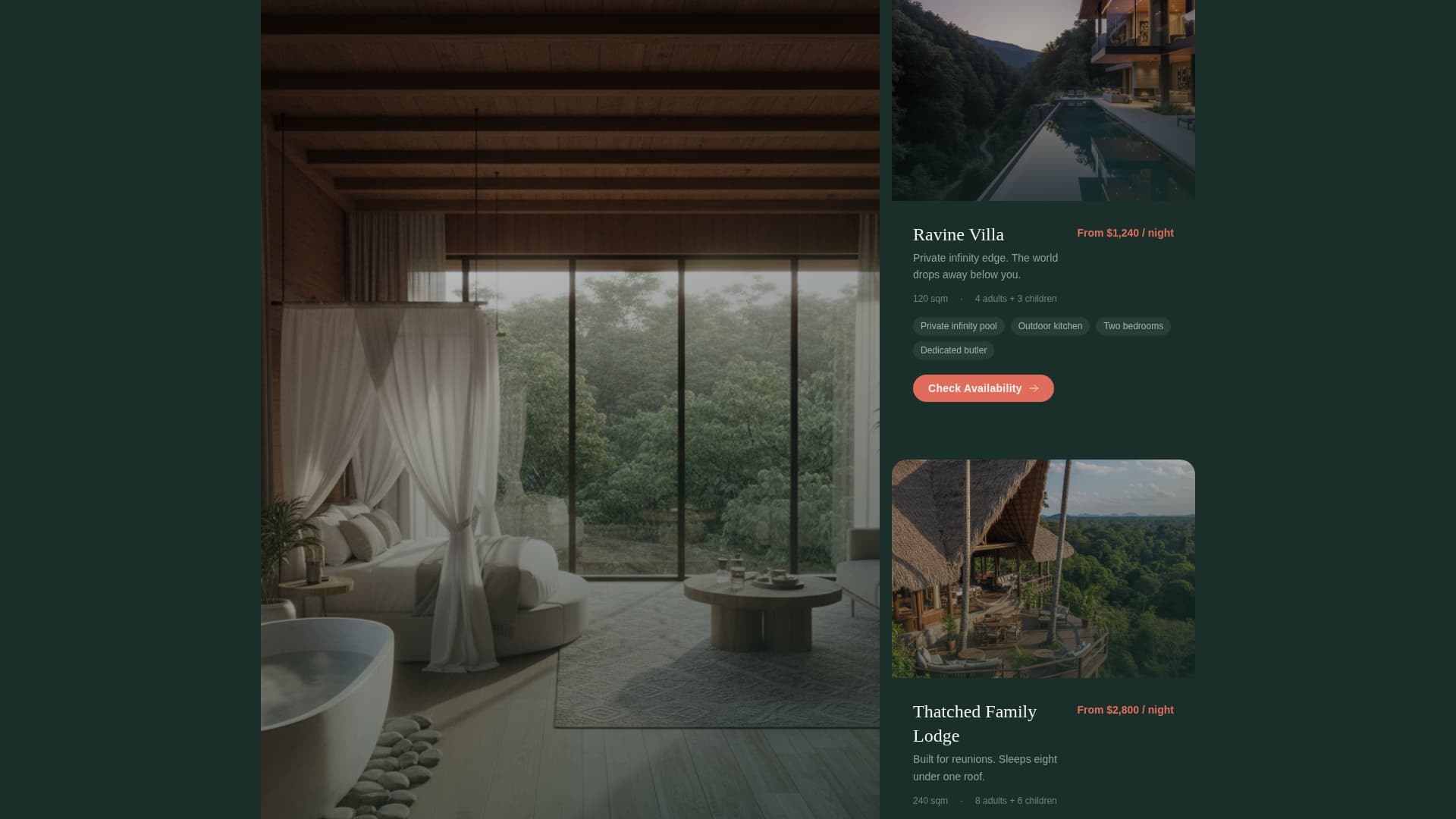 Getaway - Immersive Family Landing Page Template