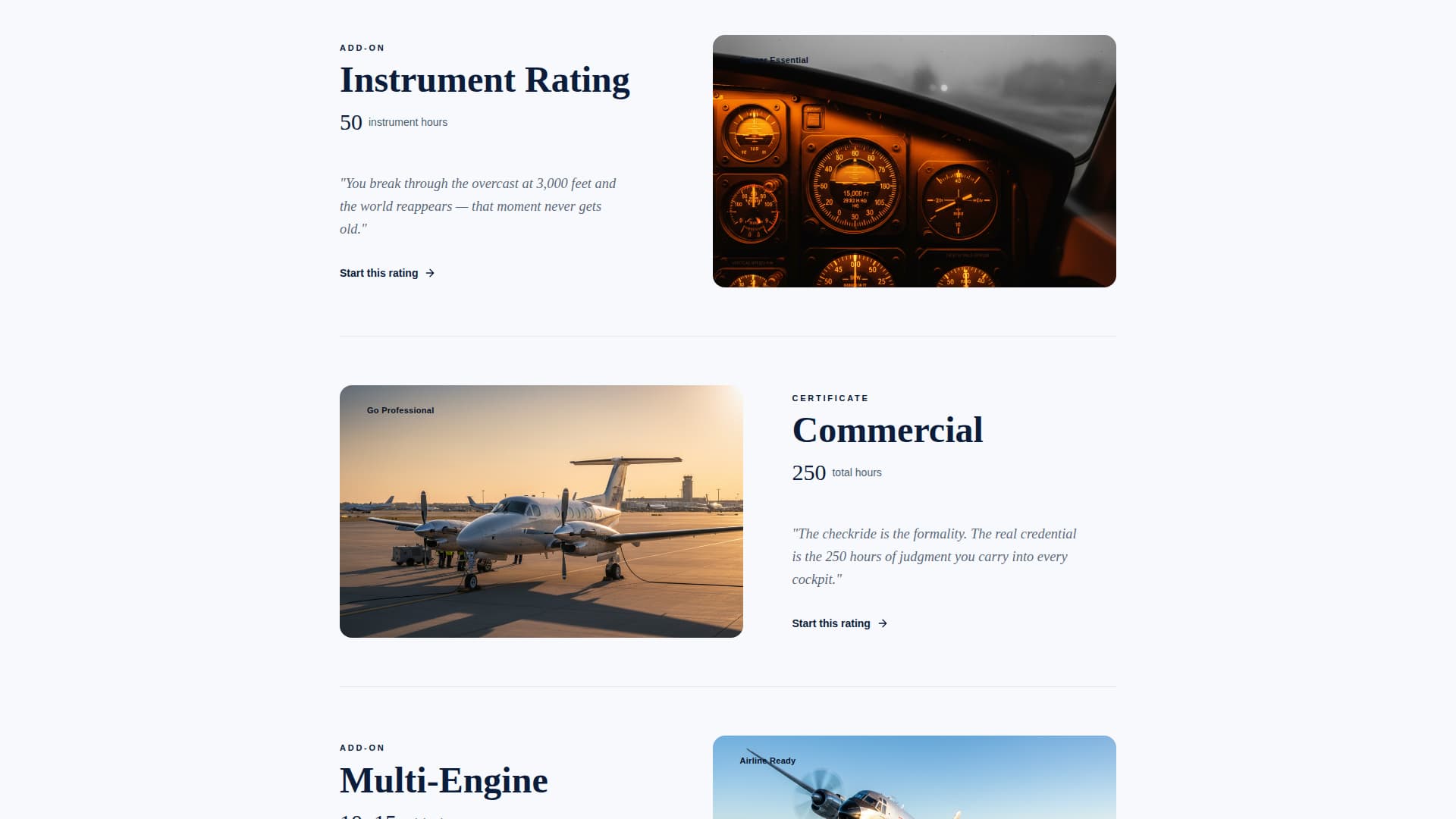 Altitude - Luxe Aviation Landing Page Template