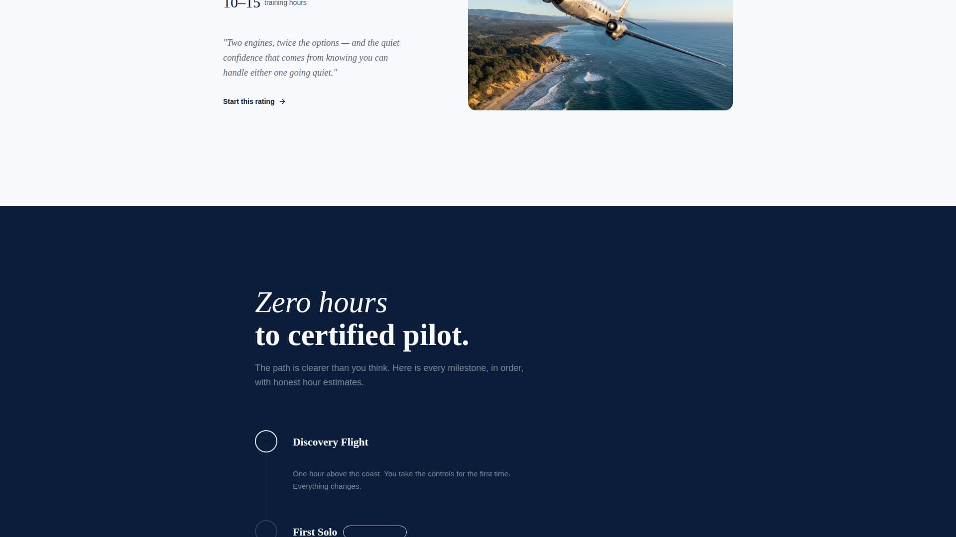 Altitude - Luxe Aviation Landing Page Template
