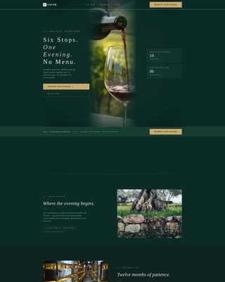Savor - Immersive Foodandwine Landing Page Template