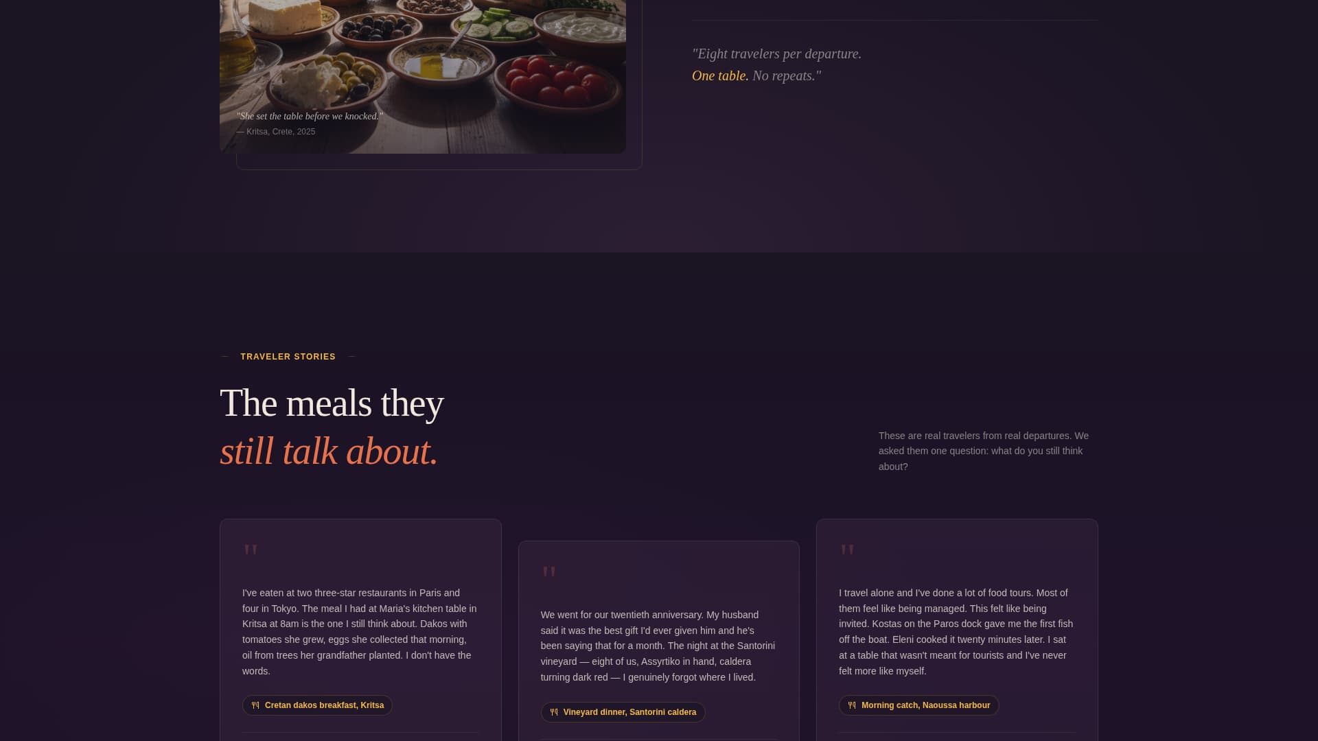 Taverna - Immersive Culinary Landing Page Template