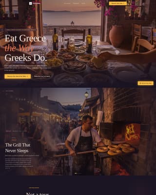 Greece Travel Specialist Booking Website Template