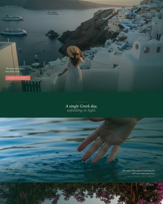 Aegean - Neoretro Travel Landing Page Template