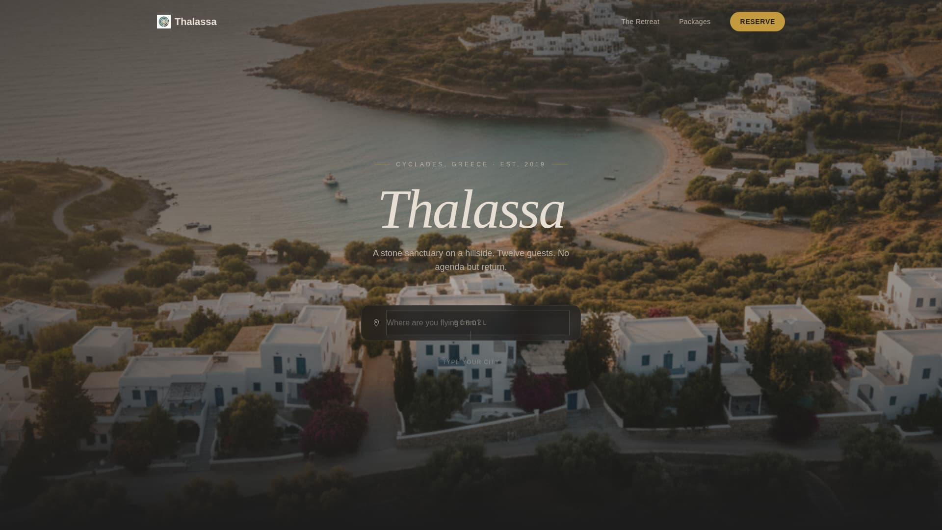 Thlassa - Immersive Wellness Landing Page Template