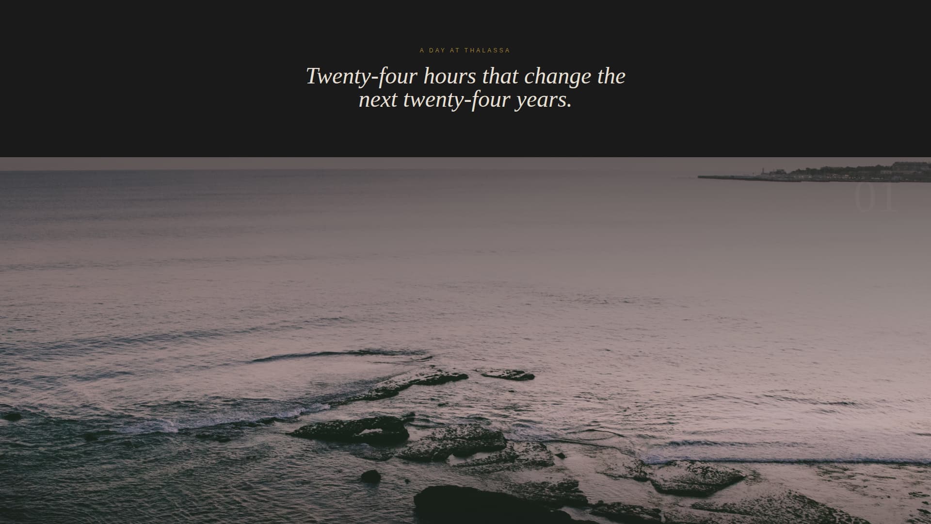 Thlassa - Immersive Wellness Landing Page Template