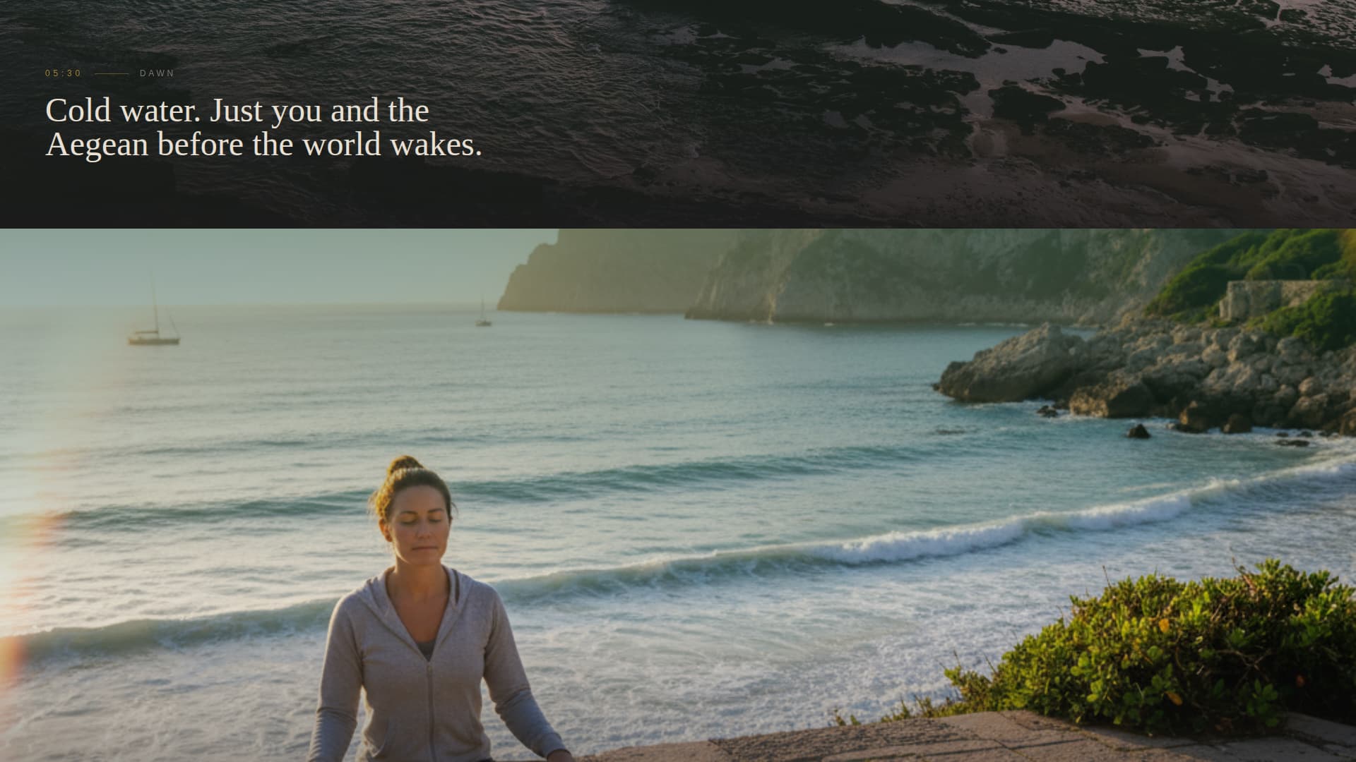 Thlassa - Immersive Wellness Landing Page Template