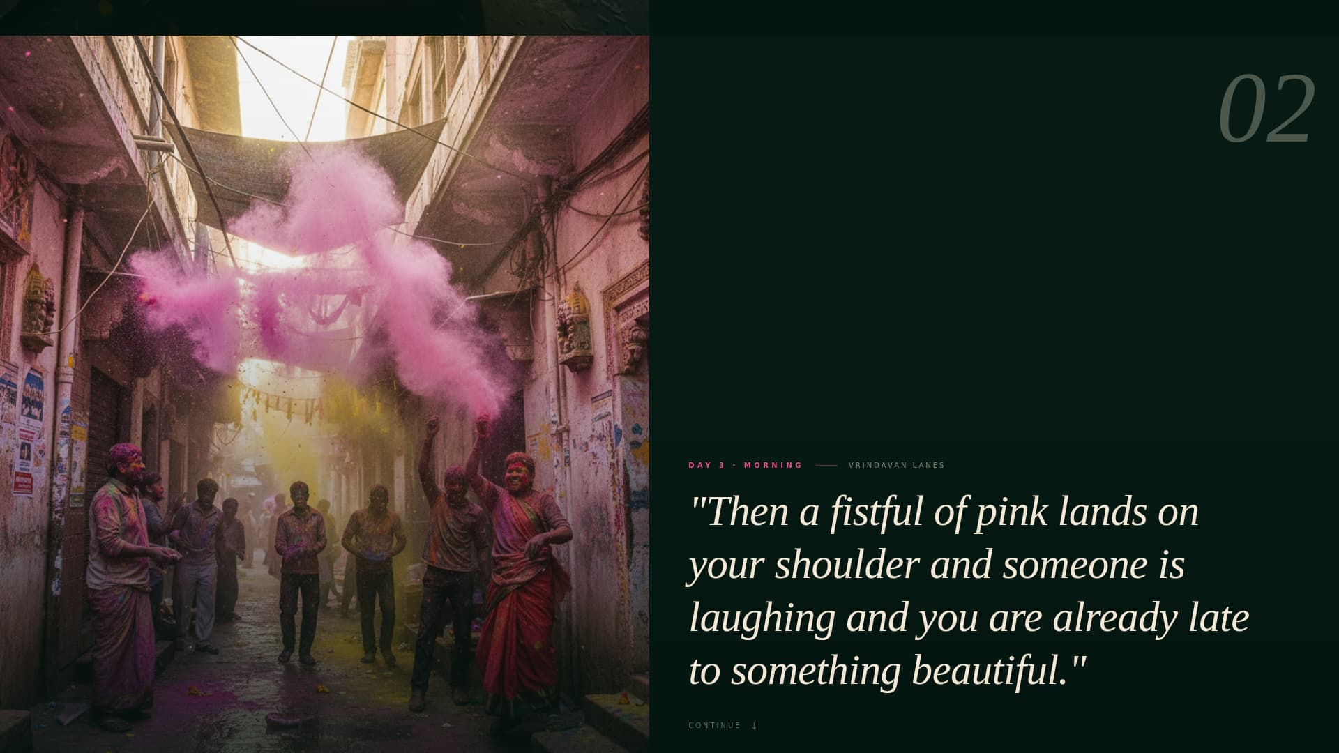 Rang - Immersive Festival Landing Page Template