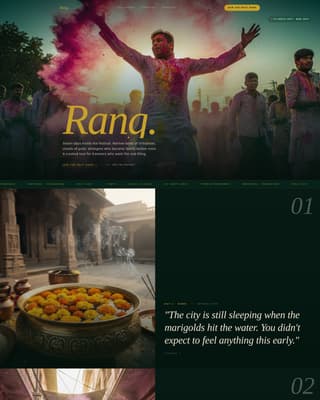 Festival & Event Tourism Booking Website Template