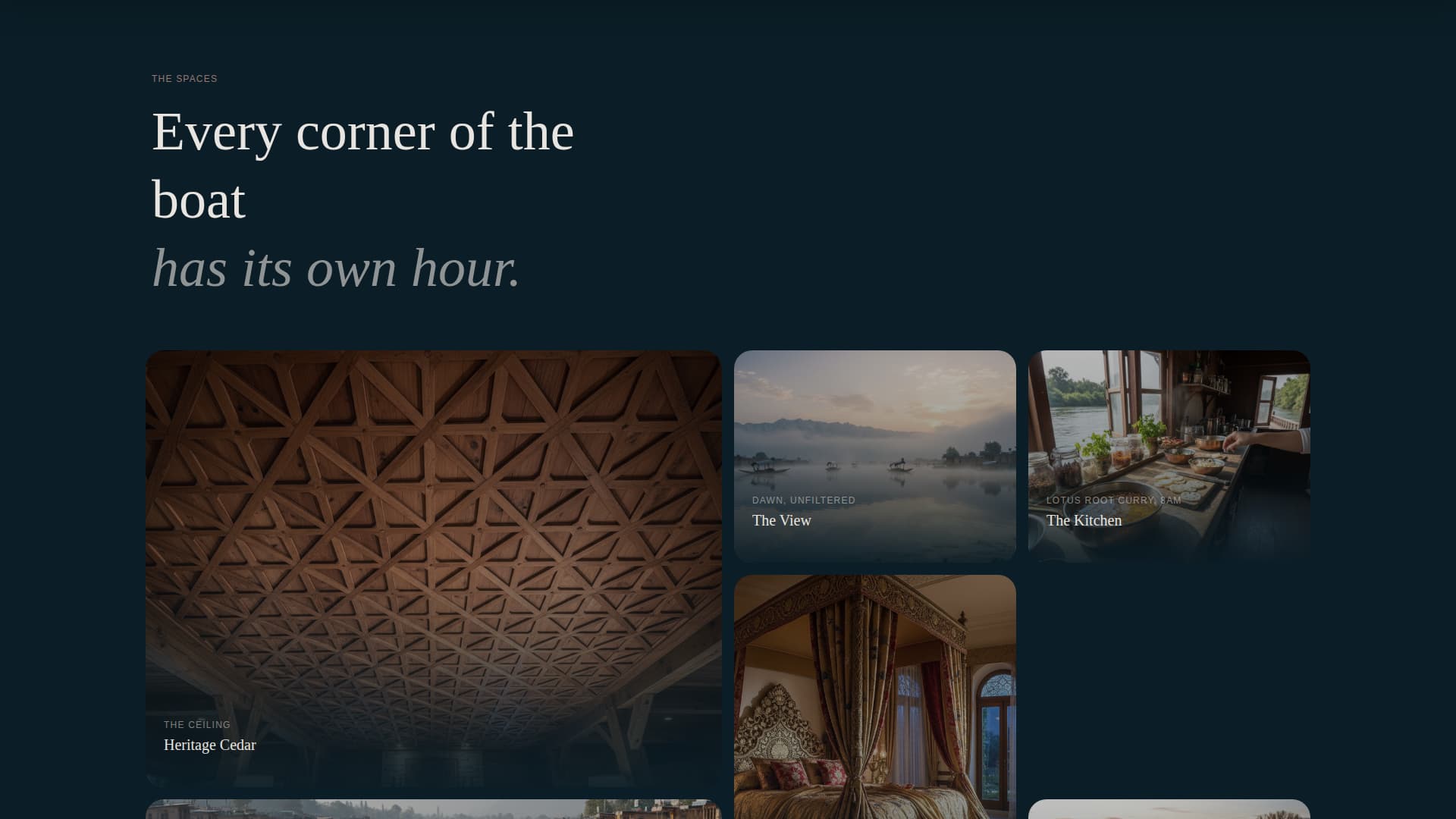 Shikara - Immersive Houseboat Landing Page Template