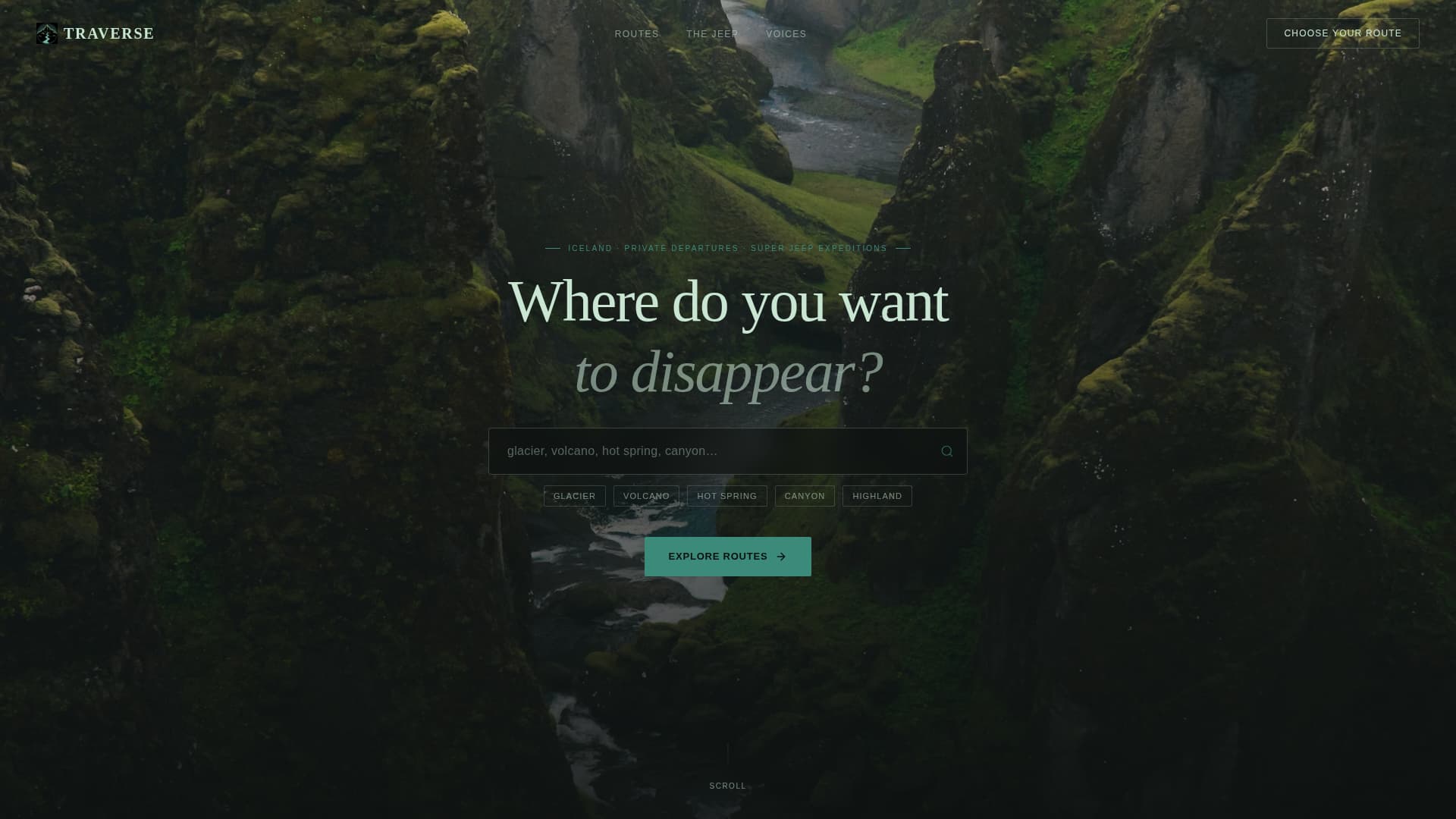 Traverse - Immersive Adventure Landing Page Template