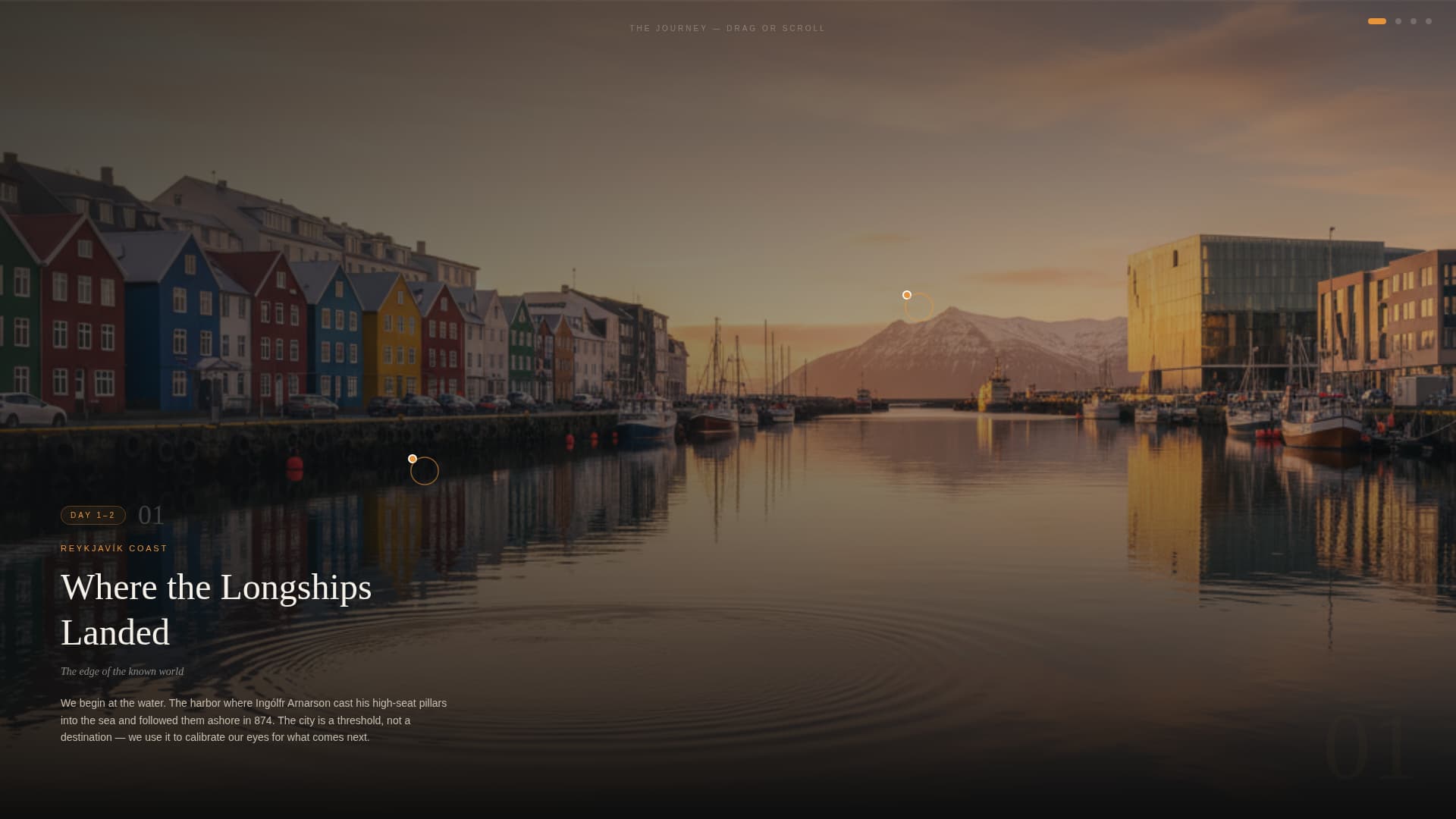 Saga - Immersive Iceland Landing Page Template