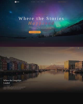 Iceland Travel Complete Booking Website Template