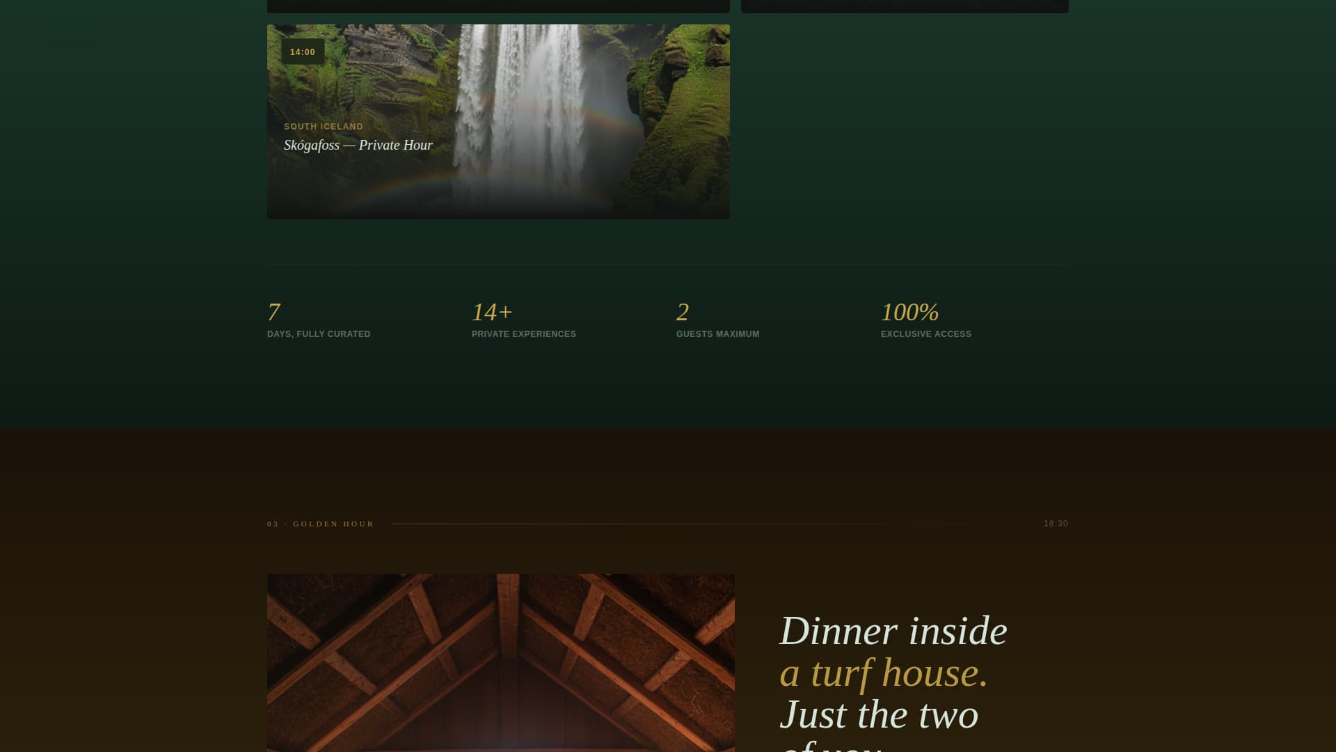 Iceland Travel Specialist Booking Website Template