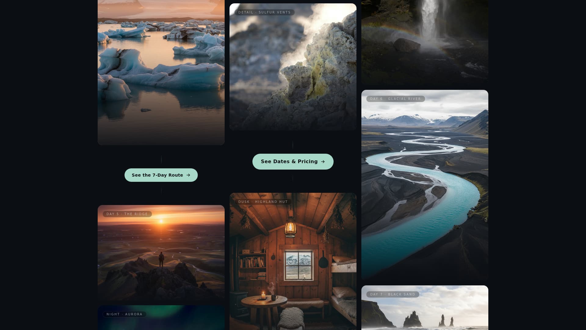 Solstice - Immersive Solotravel Landing Page Template