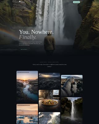 Iceland Travel Advanced Booking Website Template