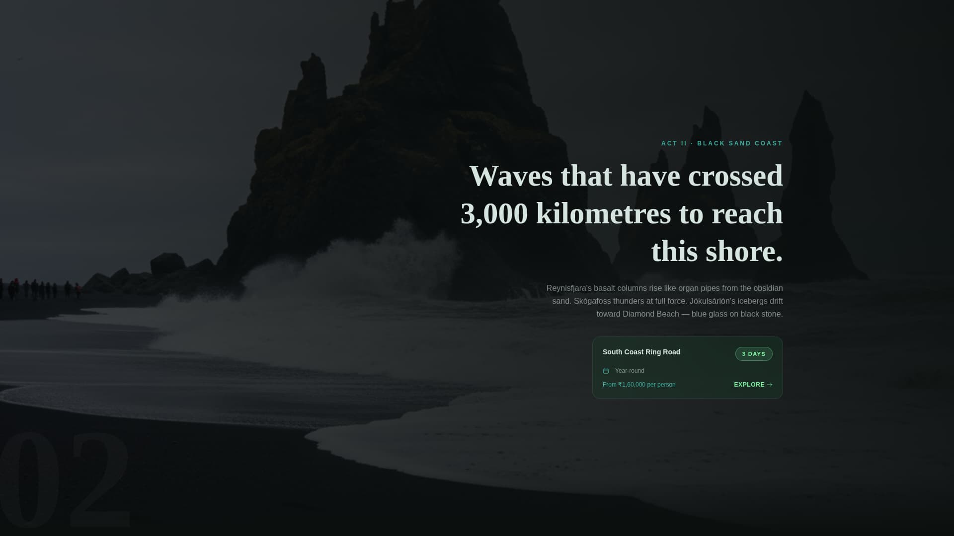 North — Iceland Journey Landing Page Template