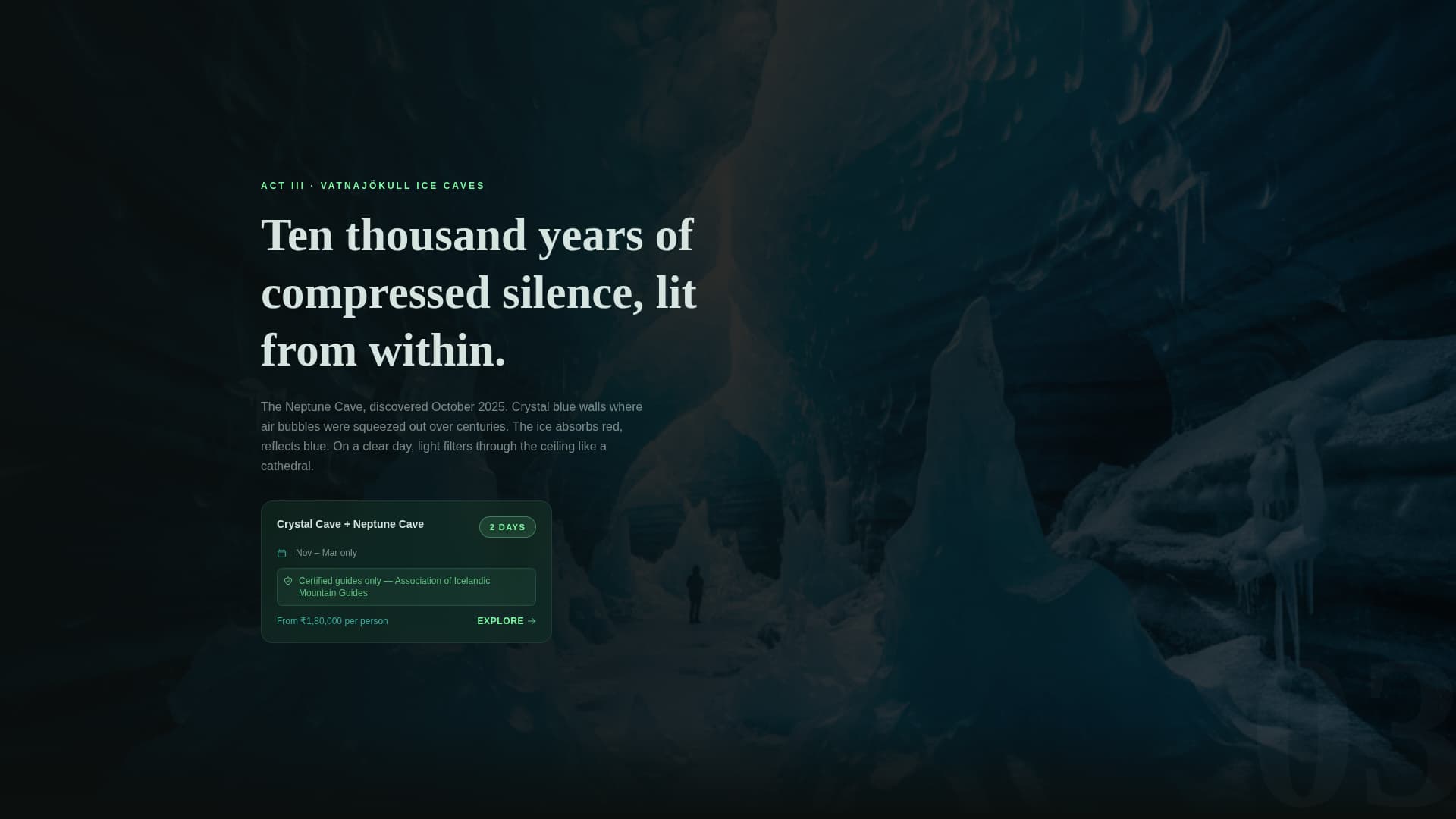 North — Iceland Journey Landing Page Template