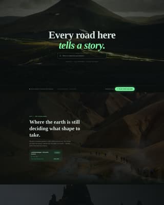 North — Iceland Journey Landing Page Template