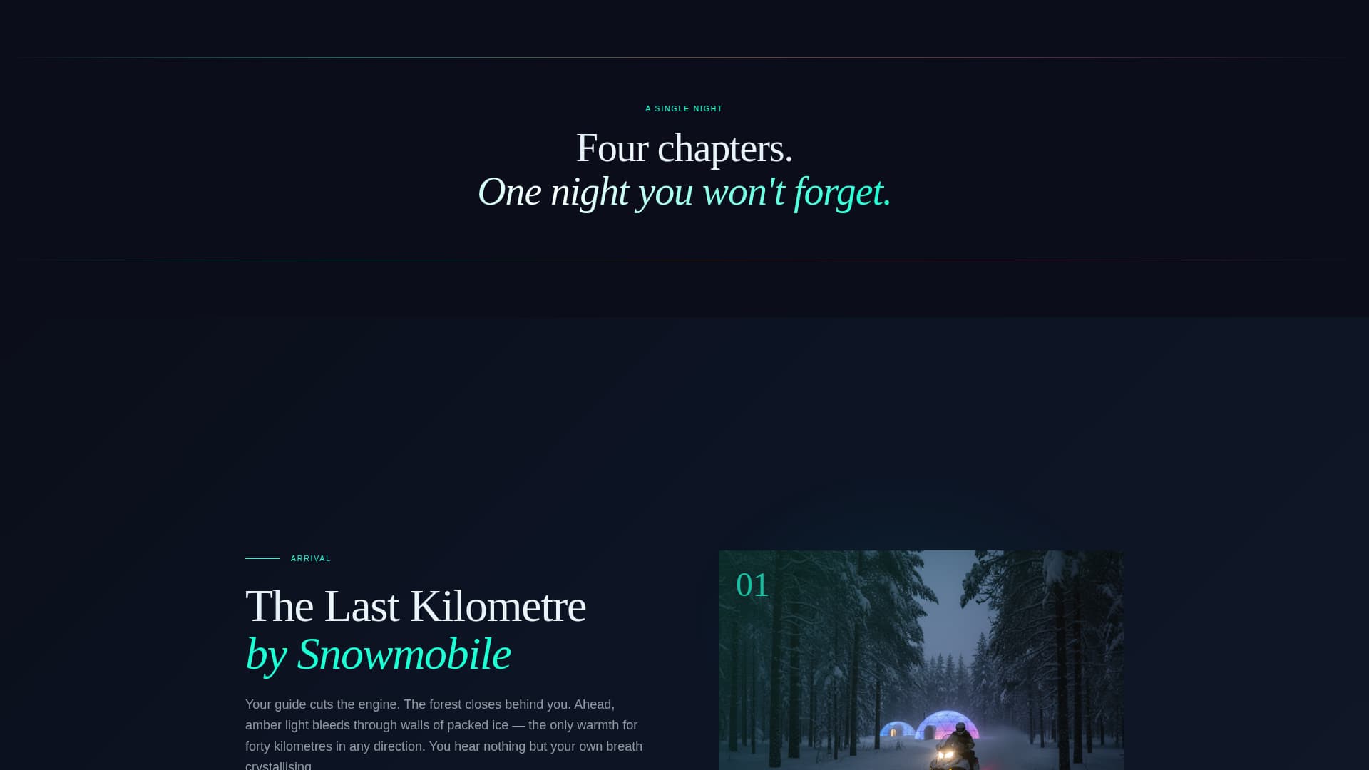 Drift - Immersive Igloo Landing Page Template