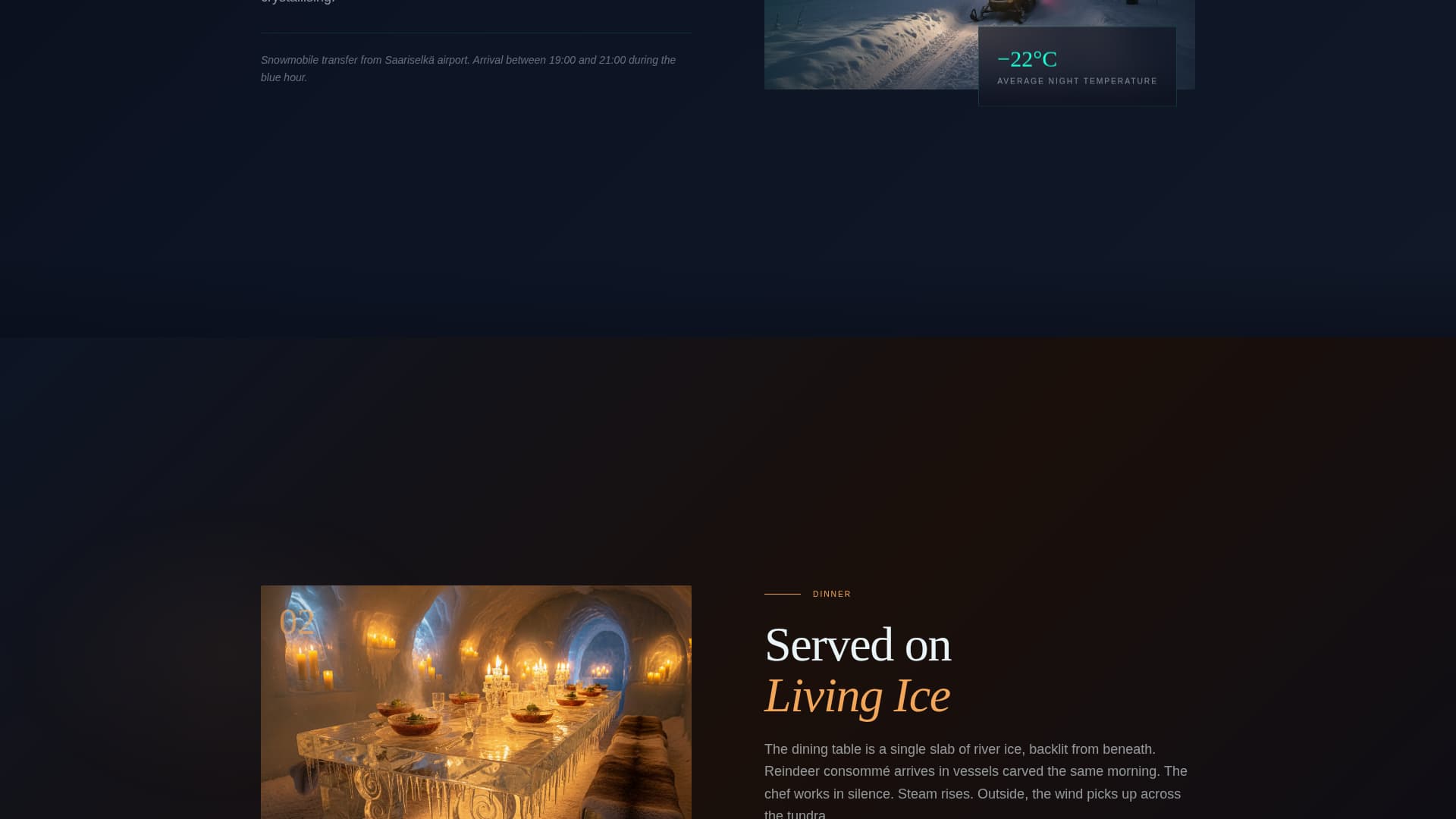 Drift - Immersive Igloo Landing Page Template