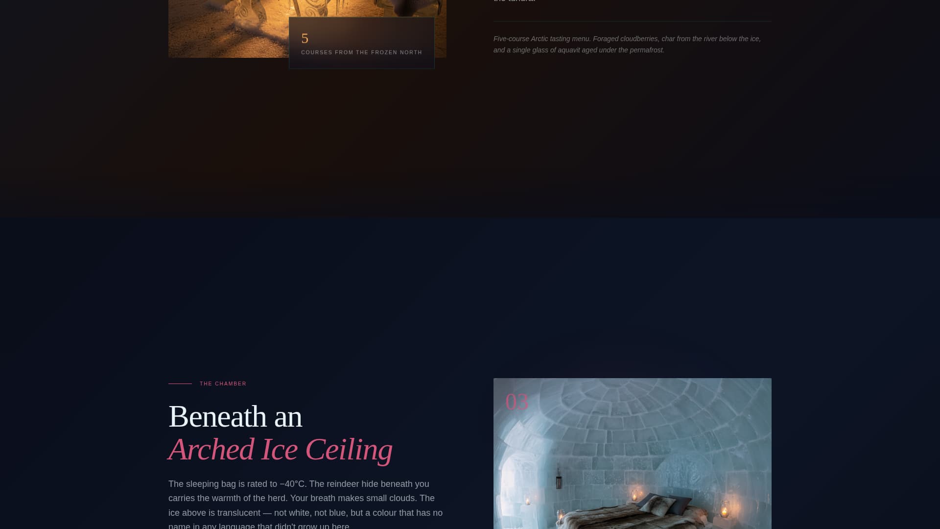 Drift - Immersive Igloo Landing Page Template