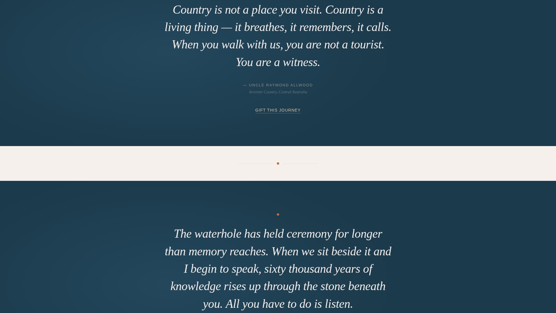 Waypoint - Immersive Indigenous Landing Page Template
