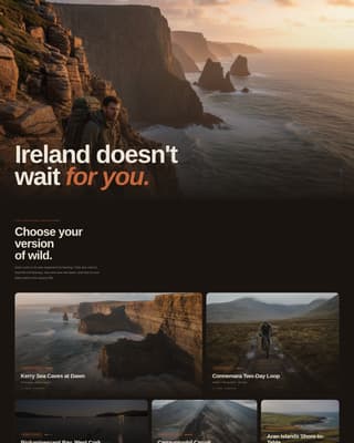 Ireland Travel Professional Website Template