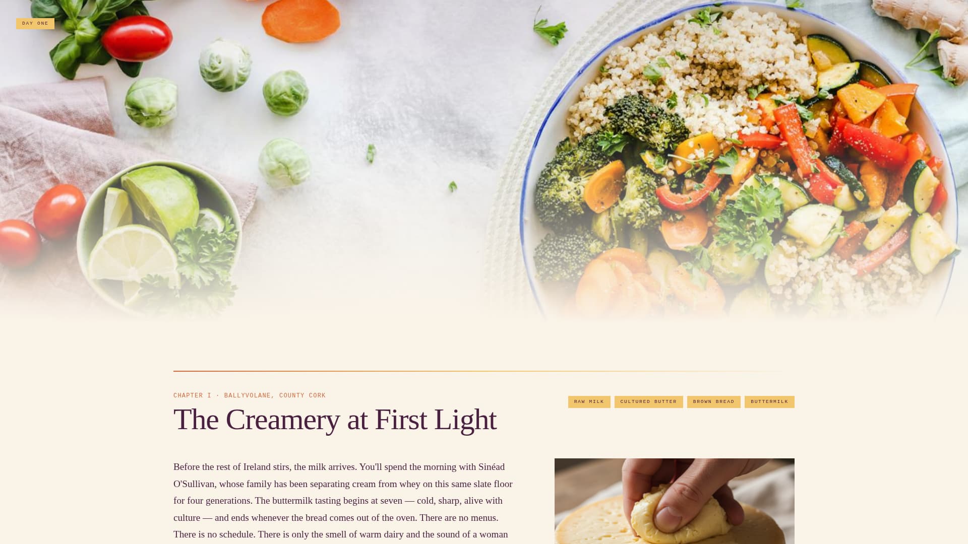 Slinte - Immersive Culinary Landing Page Template
