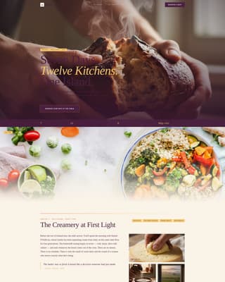 Slinte - Immersive Culinary Landing Page Template