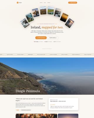 Ireland Travel Booking Website Template