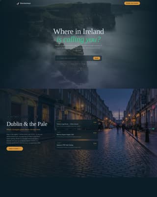 Ireland Travel Specialist Professional Website Template
