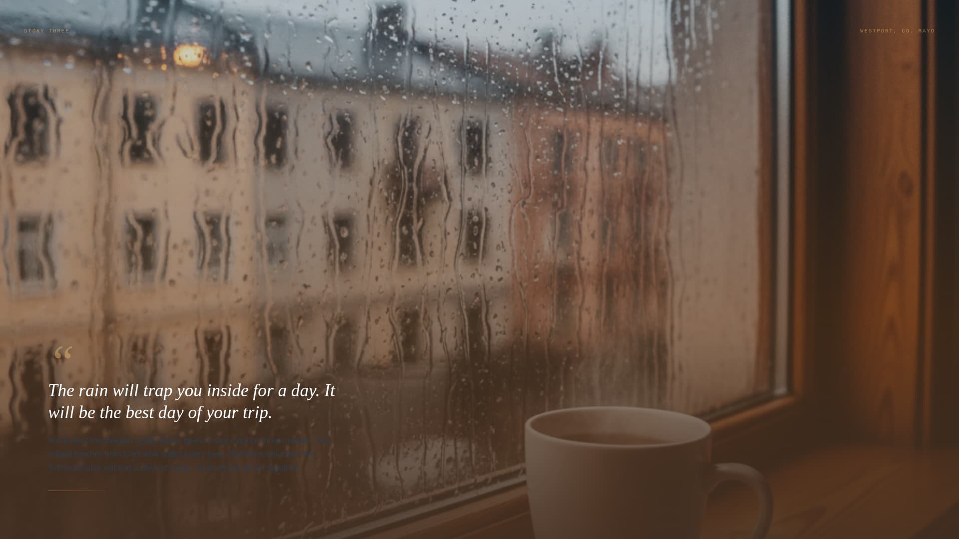 Wander - Immersive Ireland Landing Page Template