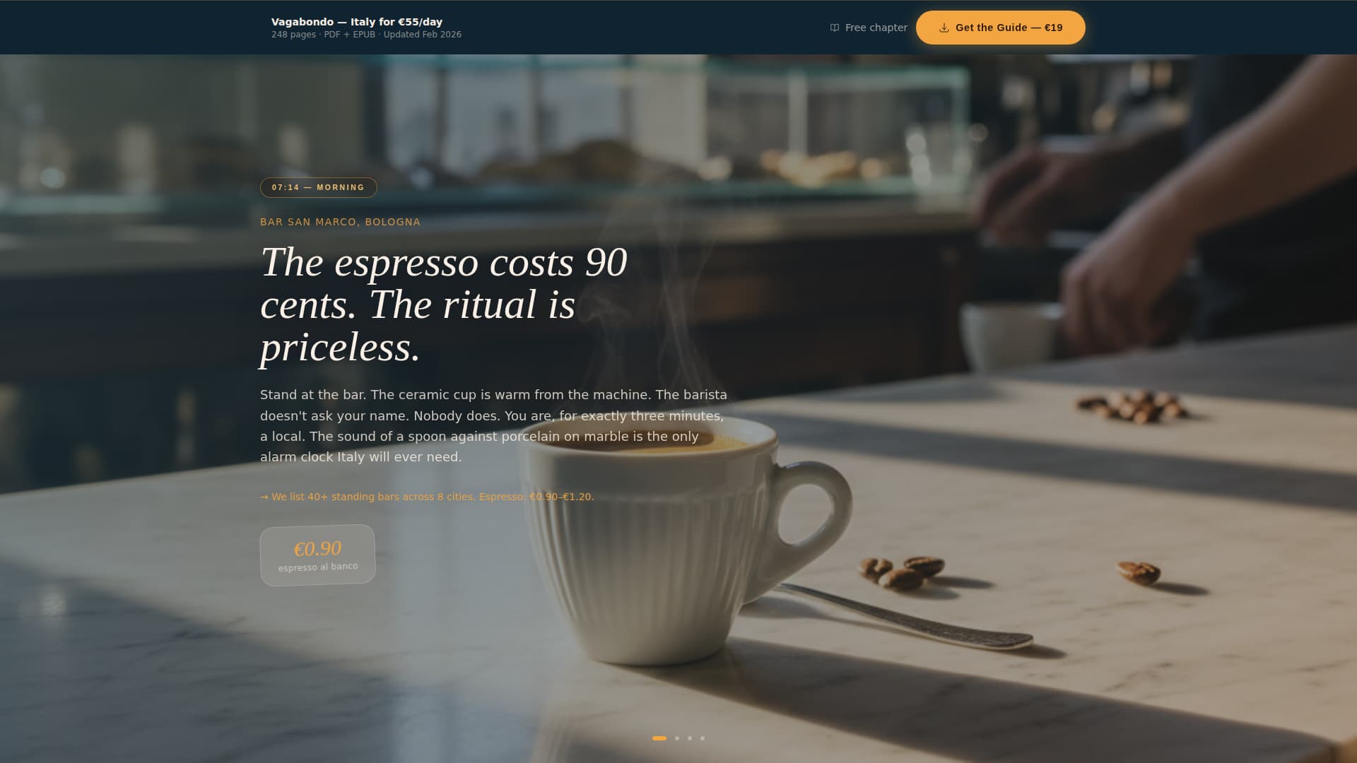 Vagabondo - Immersive Budgettravel Landing Page Template