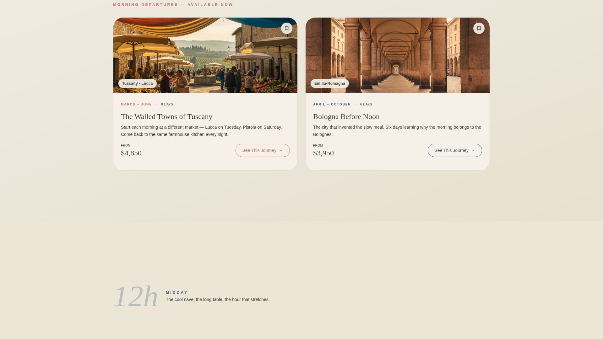Giornata - Immersive Italy Landing Page Template