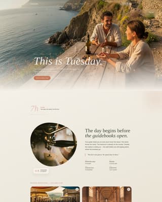 Italy Travel Specialist Booking Website Template