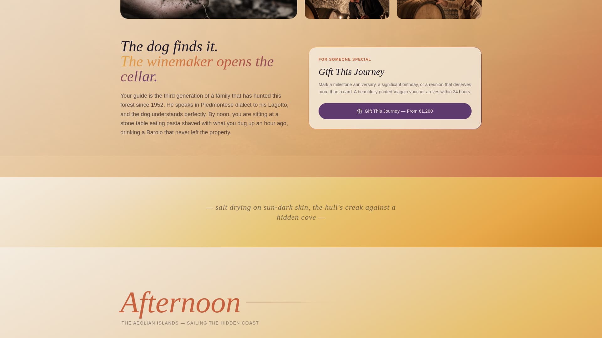 Viaggio - Exclusive Italy Landing Page Template