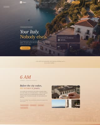 Italy Travel Complete Booking Website Template